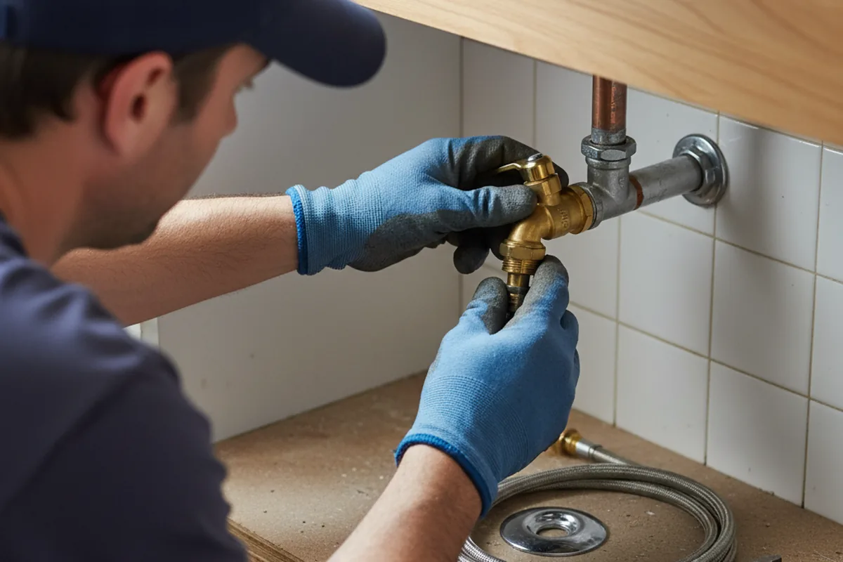Shutoff valve and fitting work during Repiping in Lyerly